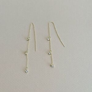 Diamond drop earrings M1036